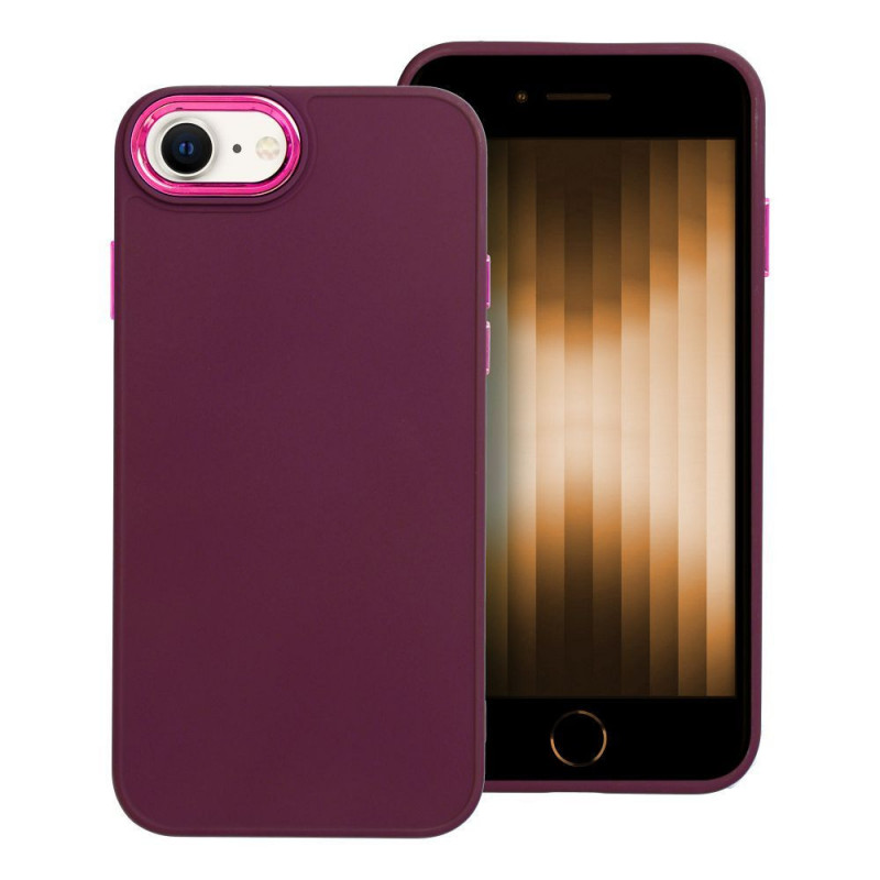 Apple iPhone SE 2022 5G Case FRAME Elegant  Purple