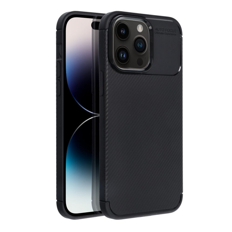 Apple iPhone 14 Pro Max Case Carbon premium Elegant  Black