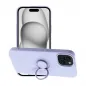 Apple iPhone 15 Case Silicone ring Violet
