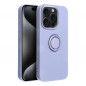 Apple iPhone 15 Pro Case Silicone ring Violet