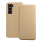 Samsung Galaxy S21 FE 5G Wallet Cases Dual Pocket book Gold 