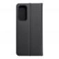 XIAOMI 12 Lite Wallet Cases LUNA Book Carbon Carbon Fibre, Elegant  Black