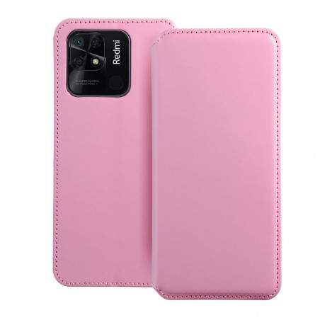 XIAOMI Redmi 10C Wallet Cases Dual Pocket book Light pink