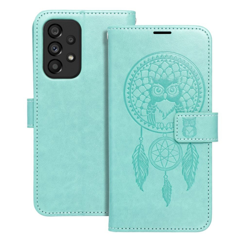 Samsung Galaxy A52 LTE Wallet Cases MEZZO Book Dreamcatcher  Green