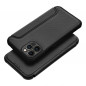 Apple iPhone 12 Pro Wallet Cases Razor Book Carbon Fibre, Carbon pattern  Black