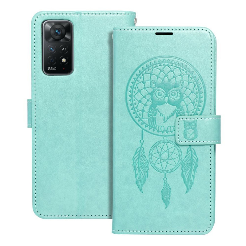 XIAOMI Redmi Note 11 Pro Wallet Cases MEZZO Book Dreamcatcher  Green