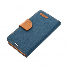 Apple iPhone 14 Plus Wallet Cases CANVAS Book Navy blue