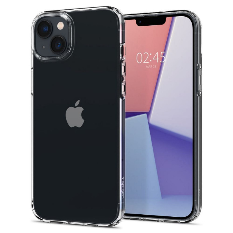 Apple iPhone 14 Plus Case Spigen Liquid Crystal Crystal clear  Transparent