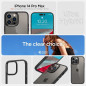 Apple iPhone 14 Pro Max Case Spigen Ultra Hybrid Crystal clear  Matte black