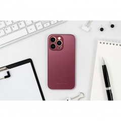 Apple iPhone XS Case Roar Matte Glass Stylish  Claret