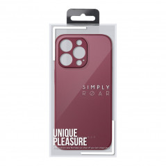 Apple iPhone XS Case Roar Matte Glass Stylish  Claret