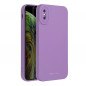 Apple iPhone X Case Roar Luna Monochrome, Stylish, An aesthetic accessory  Violet