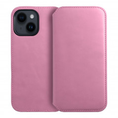 Apple iPhone 15 Plus Wallet Cases Dual Pocket book Light pink