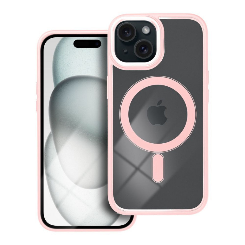 Apple iPhone 15 Case Color Edge Mag MagSAFE  Pink