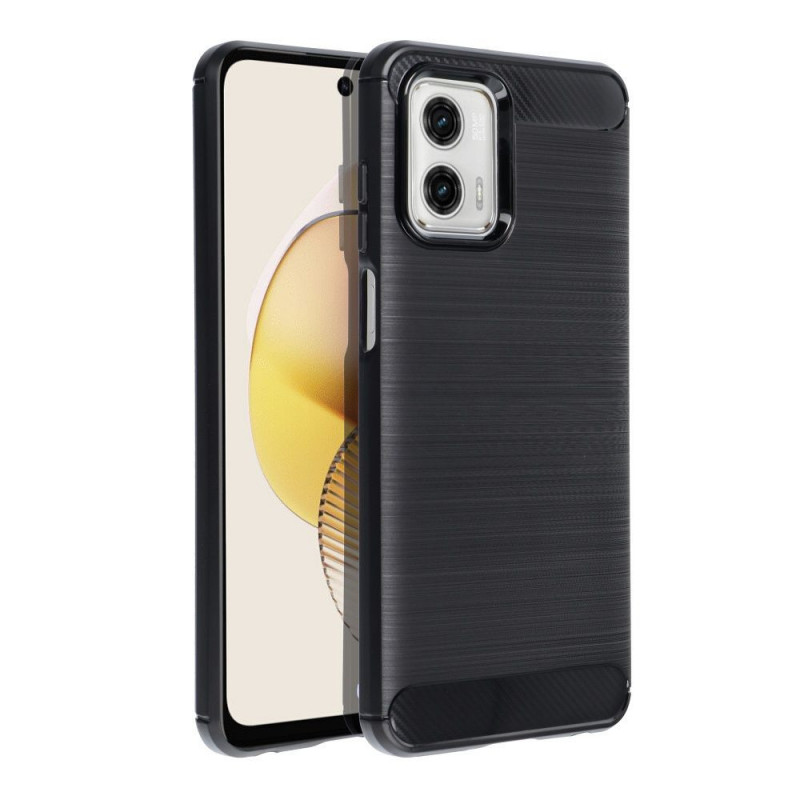 Motorola Moto G73 Case Carbon Elegant  Black
