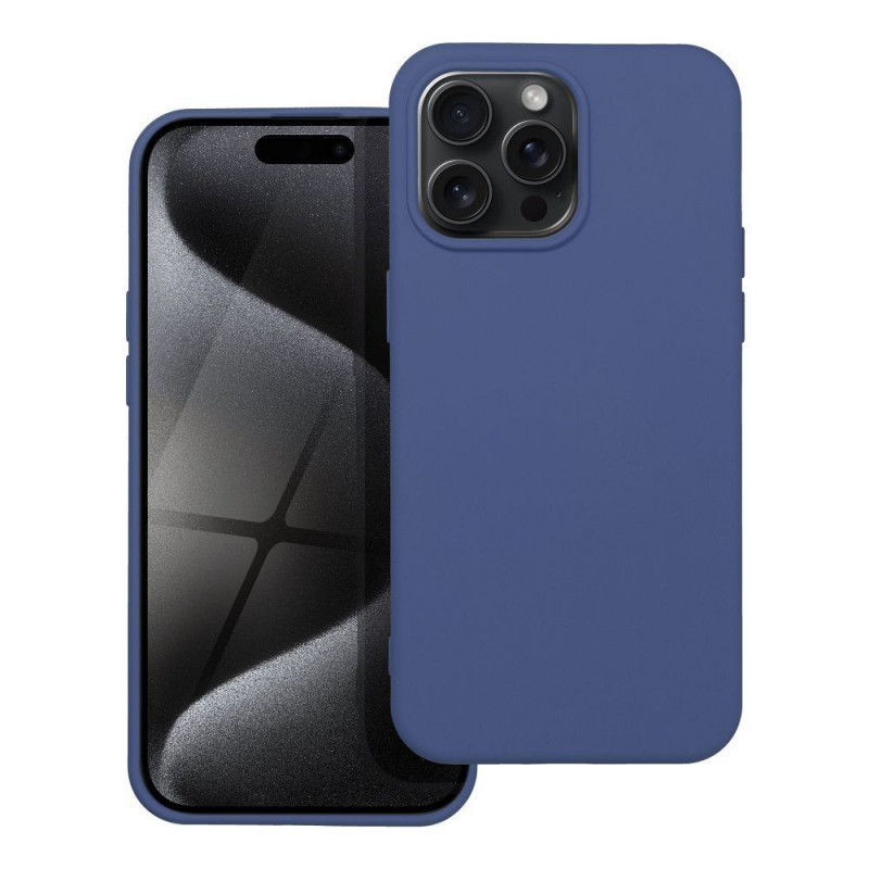 Apple iPhone 15 Pro Max Case Silicone Elegant  Blue