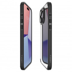 Apple iPhone 15 Pro Max Case Spigen Ultra Hybrid Crystal clear  Matte black