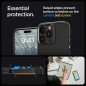 Apple iPhone 15 Pro Max Case Spigen Ultra Hybrid Crystal clear  Matte black