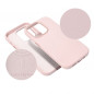 Apple iPhone 15 Case Leather Mag Cover Elegant  MagSAFE  Sand pink