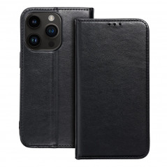 Apple iPhone 15 Pro Wallet Cases Smart Magneto book Black
