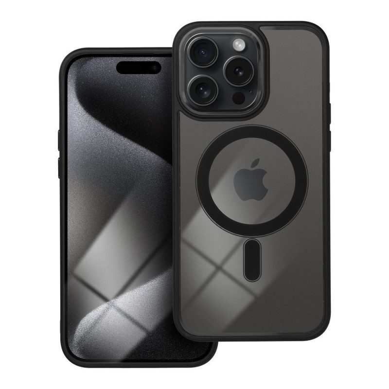 Apple iPhone 15 Pro Max Case Color Edge Mag MagSAFE  Black