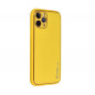 Apple iPhone 15 Case Leather Yellow