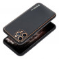 Apple iPhone 15 Plus Case Leather Black