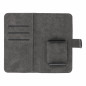 Samsung Galaxy S21 5G Univerzálne puzdro, Wallet Cases COMMON book Elegant, Soft lining inside  Black