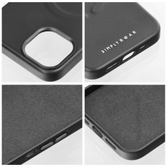 Apple iPhone 15 Plus Case Roar Leather Mag Elegant  MagSAFE  Black