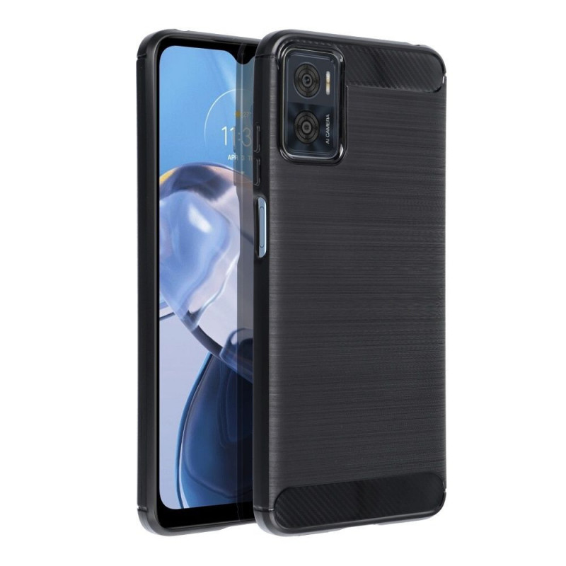 Motorola Moto E22i Case Carbon Elegant  Black