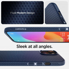 Apple iPhone 15 Case Spigen  Liquid Air Navy blue