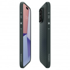 Apple iPhone 15 Pro Max Case Spigen  Liquid Air Abyss green
