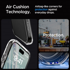 Apple iPhone 15 Pro Case Spigen Ultra Hybrid Crystal clear  Transparent