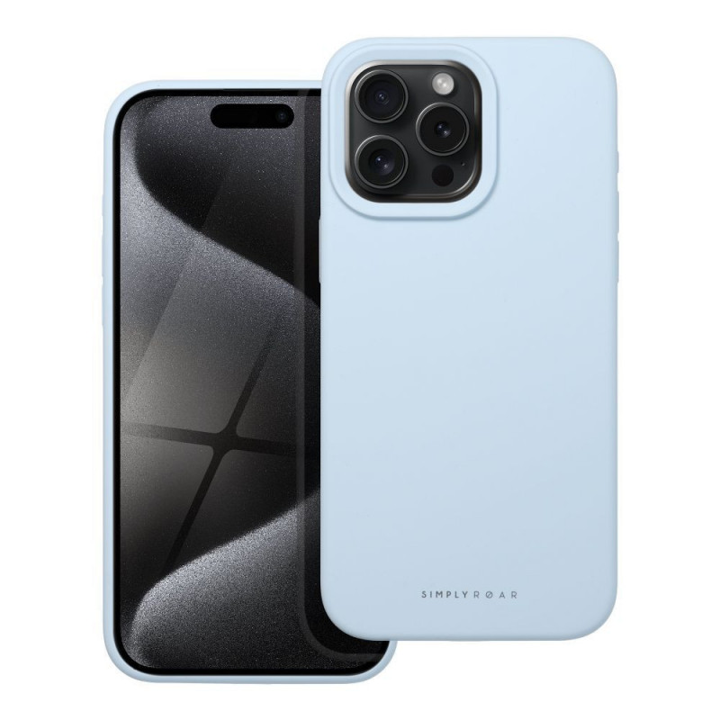 Apple iPhone 15 Pro Max Case Roar Cloud-Skin Light blue
