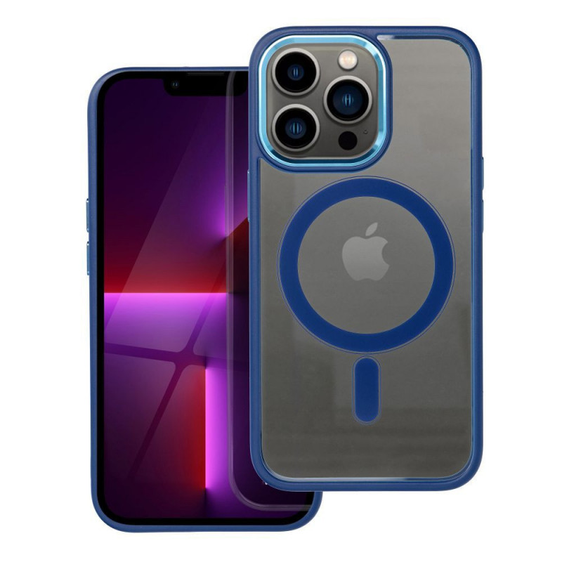 Apple iPhone 13 Pro Case Color Edge Mag MagSAFE  Navy blue