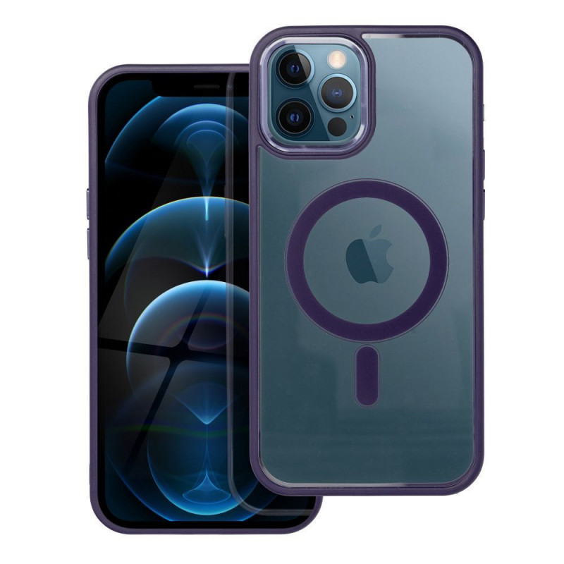 Apple iPhone 12 Pro Max Case Color Edge Mag MagSAFE  Deep purple