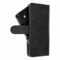 Apple iPhone 12 Univerzálne puzdro, Wallet Cases COMMON book Elegant, Soft lining inside  Black
