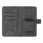 Apple iPhone 12 Univerzálne puzdro, Wallet Cases COMMON book Elegant, Soft lining inside  Black