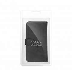 Apple iPhone 12 Univerzálne puzdro, Wallet Cases COMMON book Elegant, Soft lining inside  Black