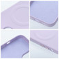 Apple iPhone 15 Pro Case Roar Leather Mag Elegant  MagSAFE  Purple