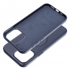 Apple iPhone 15 Pro Max Case Roar Leather Mag Elegant  MagSAFE  Navy