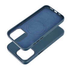 Apple iPhone 15 Pro Max Case Leather Mag Cover Elegant  MagSAFE  Indigo blue