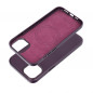 Apple iPhone 15 Plus Case Leather Mag Cover Elegant  MagSAFE  Dark violet