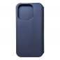 Apple iPhone 15 Pro Wallet Cases Dual Pocket book Navy