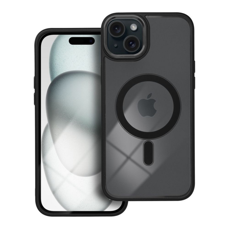 Apple iPhone 15 Plus Case Color Edge Mag MagSAFE  Black