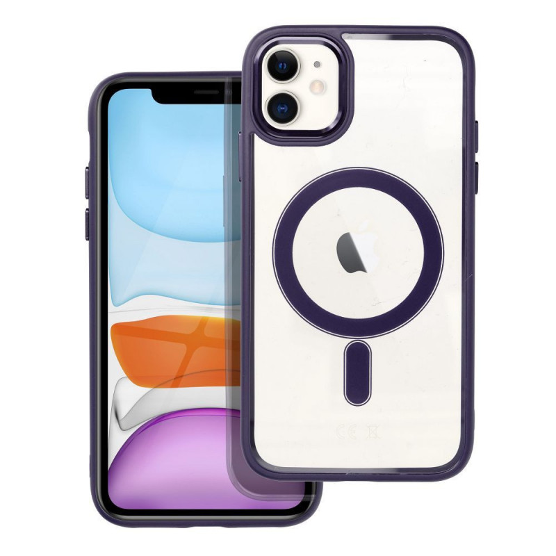 Apple iPhone 11 Case Color Edge Mag MagSAFE  Deep purple