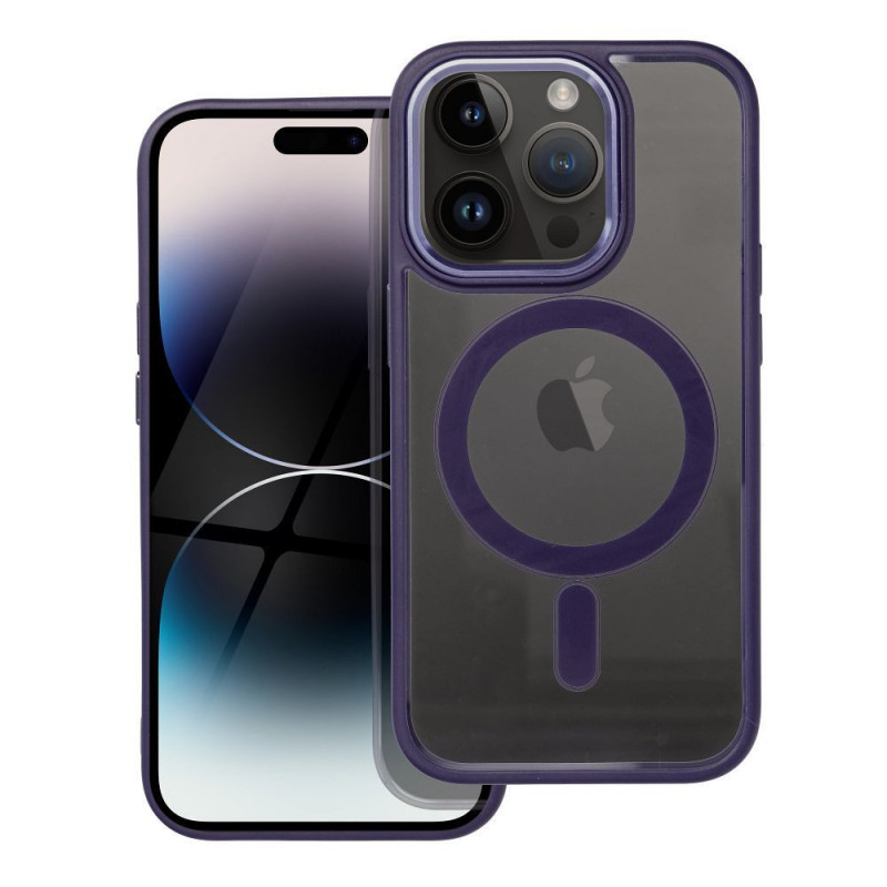 Apple iPhone 14 Pro Case Color Edge Mag MagSAFE  Deep purple