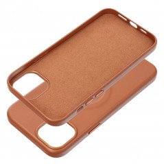 Apple iPhone 15 Plus Case Roar Leather Mag Elegant  MagSAFE  Brown