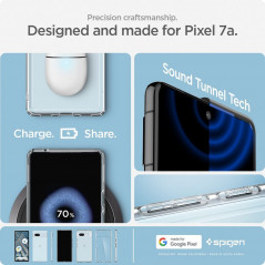Google Pixel 7a Case Spigen Ultra Hybrid Crystal clear  Transparent