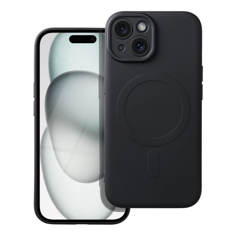 Apple iPhone 15 Case Silicone Mag Cover MagSAFE  Black